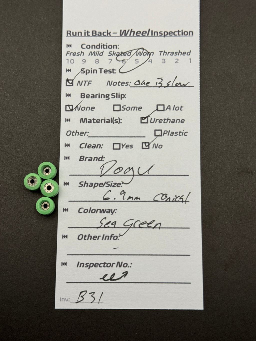 Dogu 6.9mm Conical Sea Green – Skated