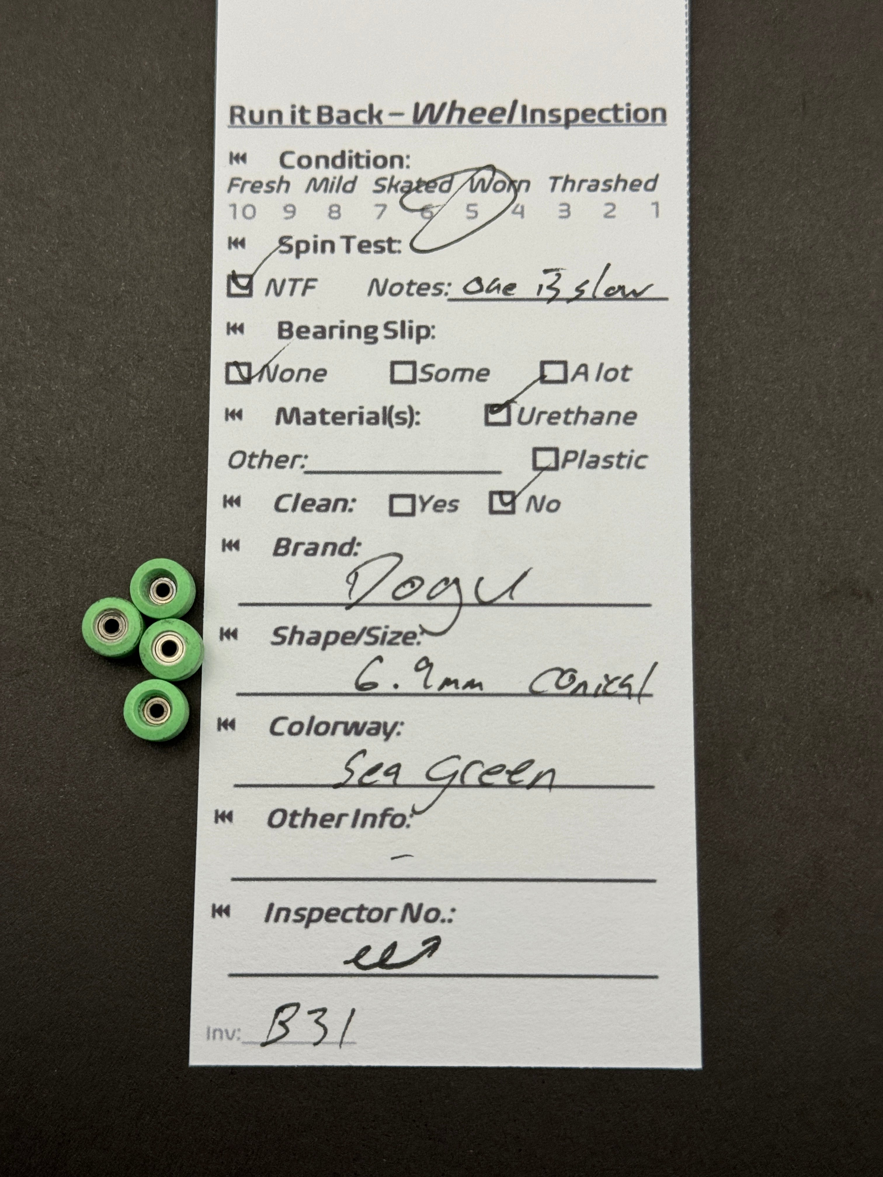 Dogu 6.9mm Conical Sea Green – Skated