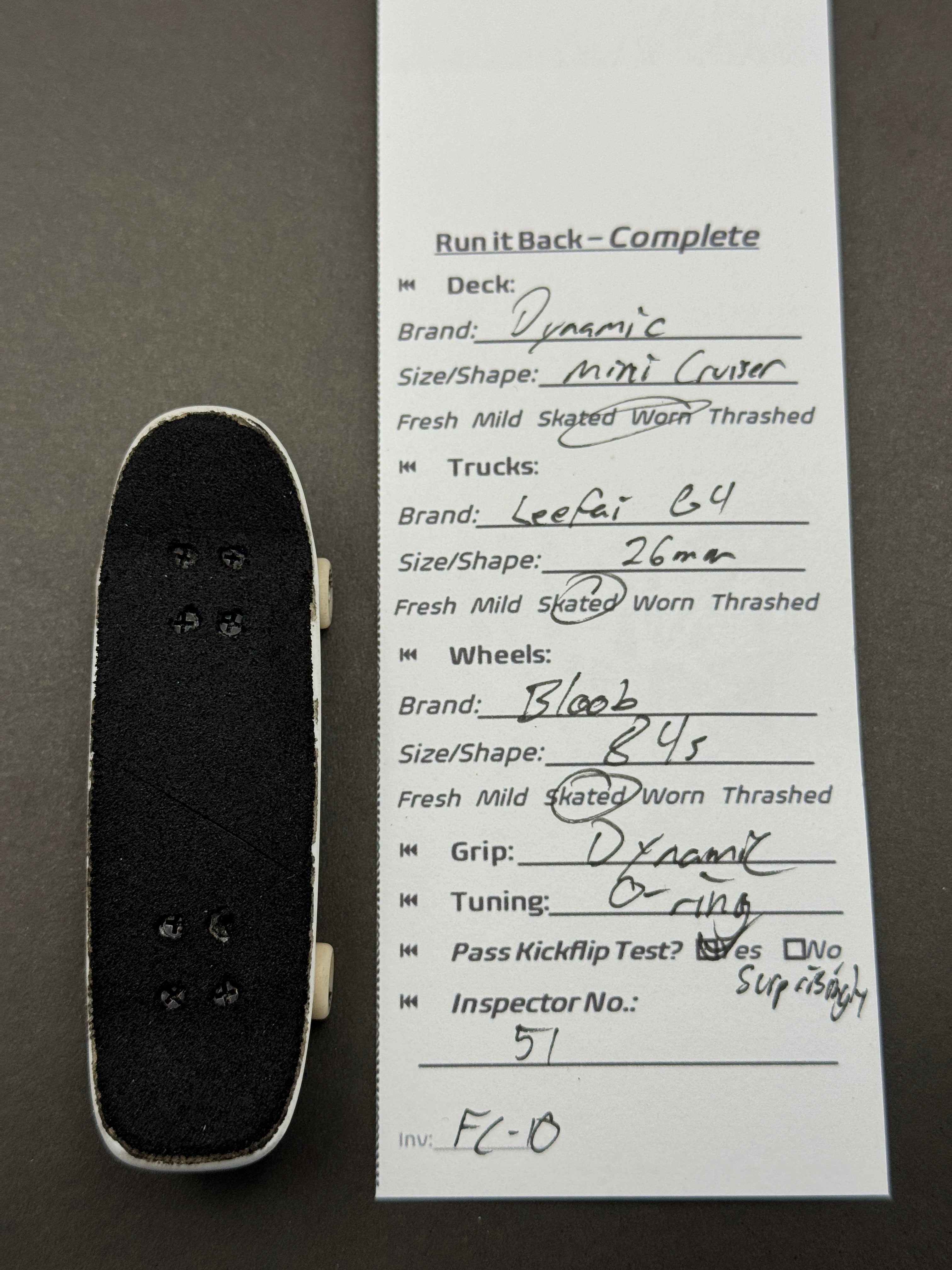 Dynamic Plastic Mini Cruiser, Leefai G4 26mm, Bloob 84s