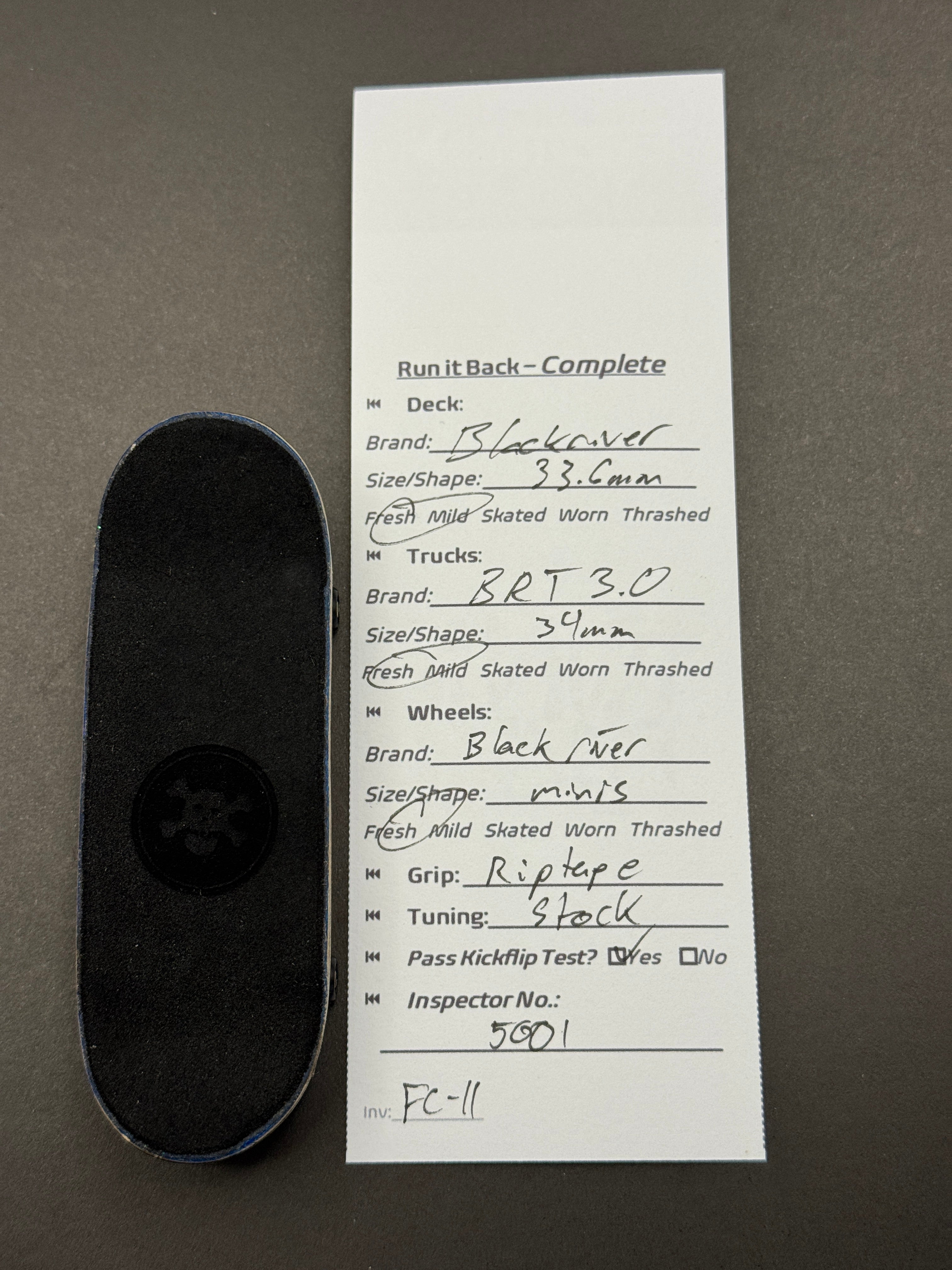 Blackriver 33.5mm Low, BRT 3.0 34mm, Blackriver Mini Wheels