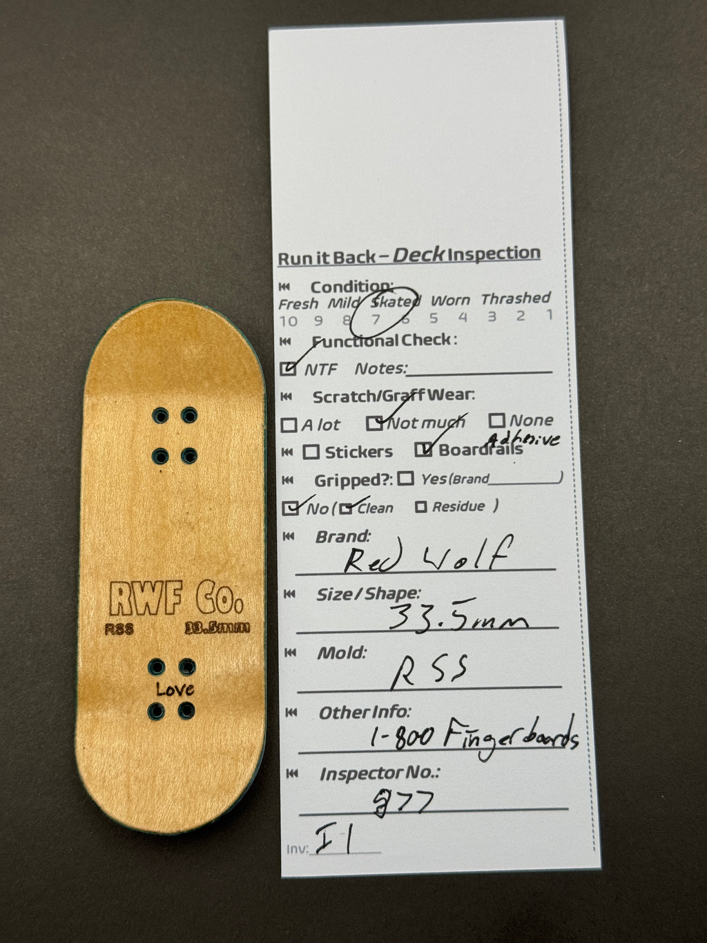 Red Wolf 33.5mm RSS - Skated