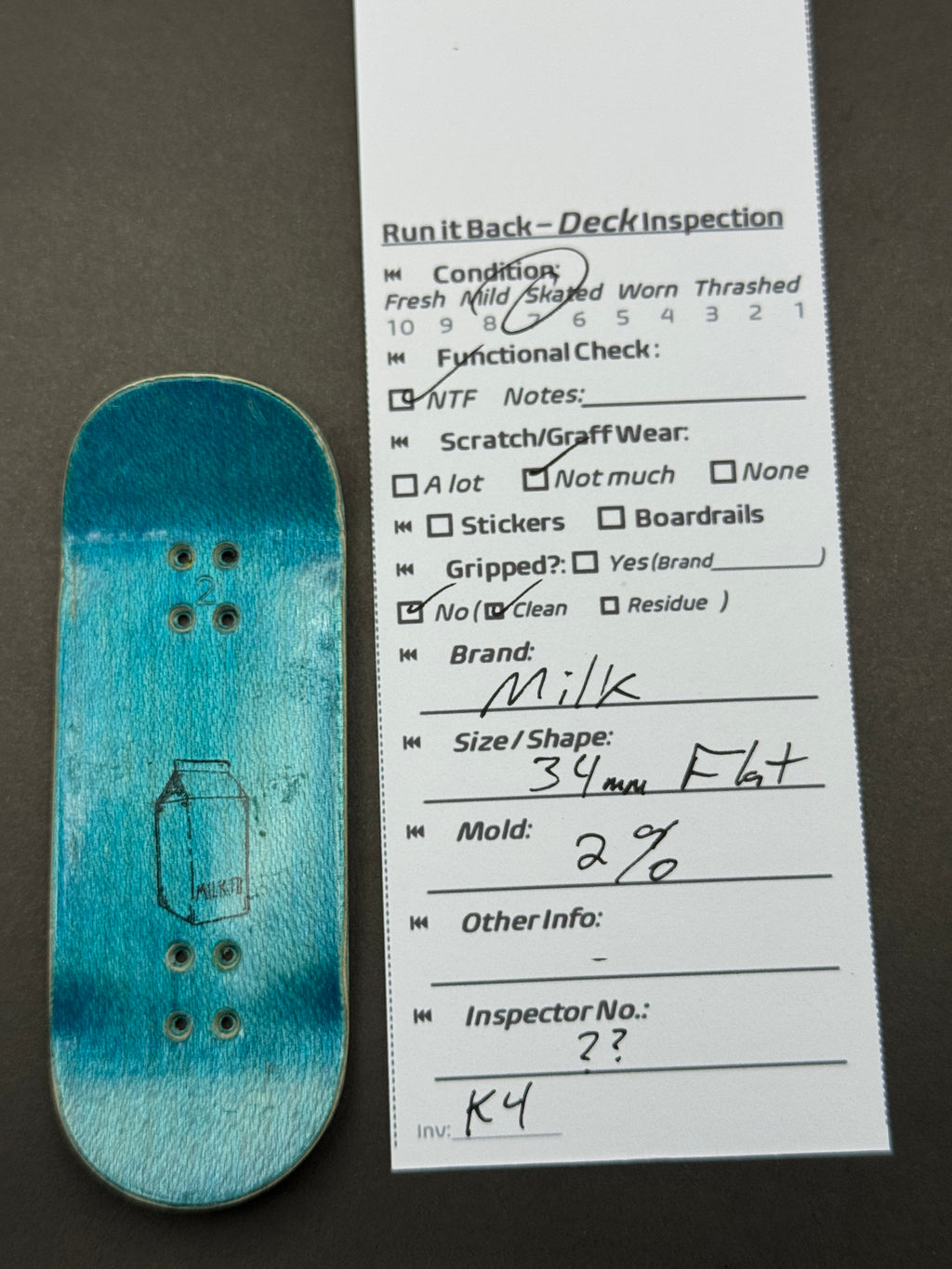 Milk 34mm Flat 2% - Skated