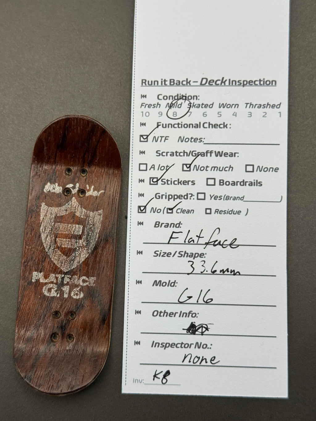 Flatface 33.6mm G16 - Mild