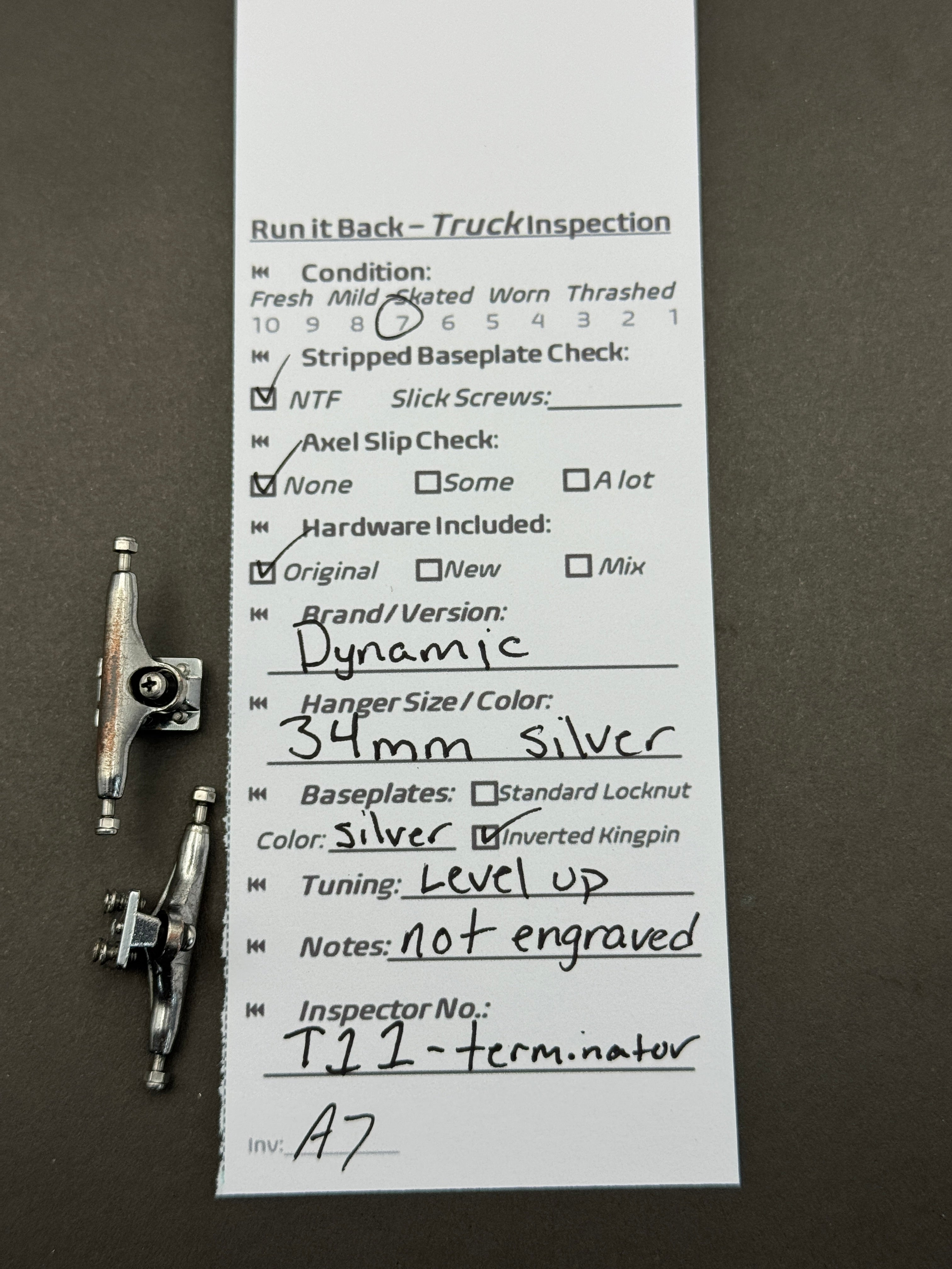 Dynamic 34mm Silver w/ Level-Ups – Skated