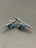 Yellowood Y-Trucks 32mm Silver X-4 / Teal – Skated