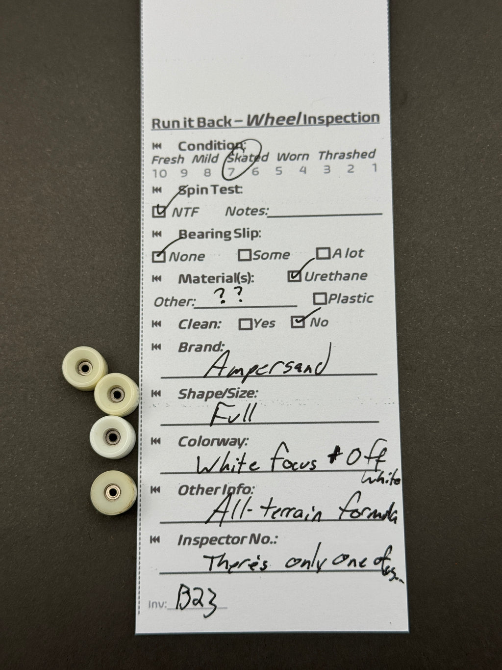 Ampersand &Full White (Customer-Made Focus Set) – Skated