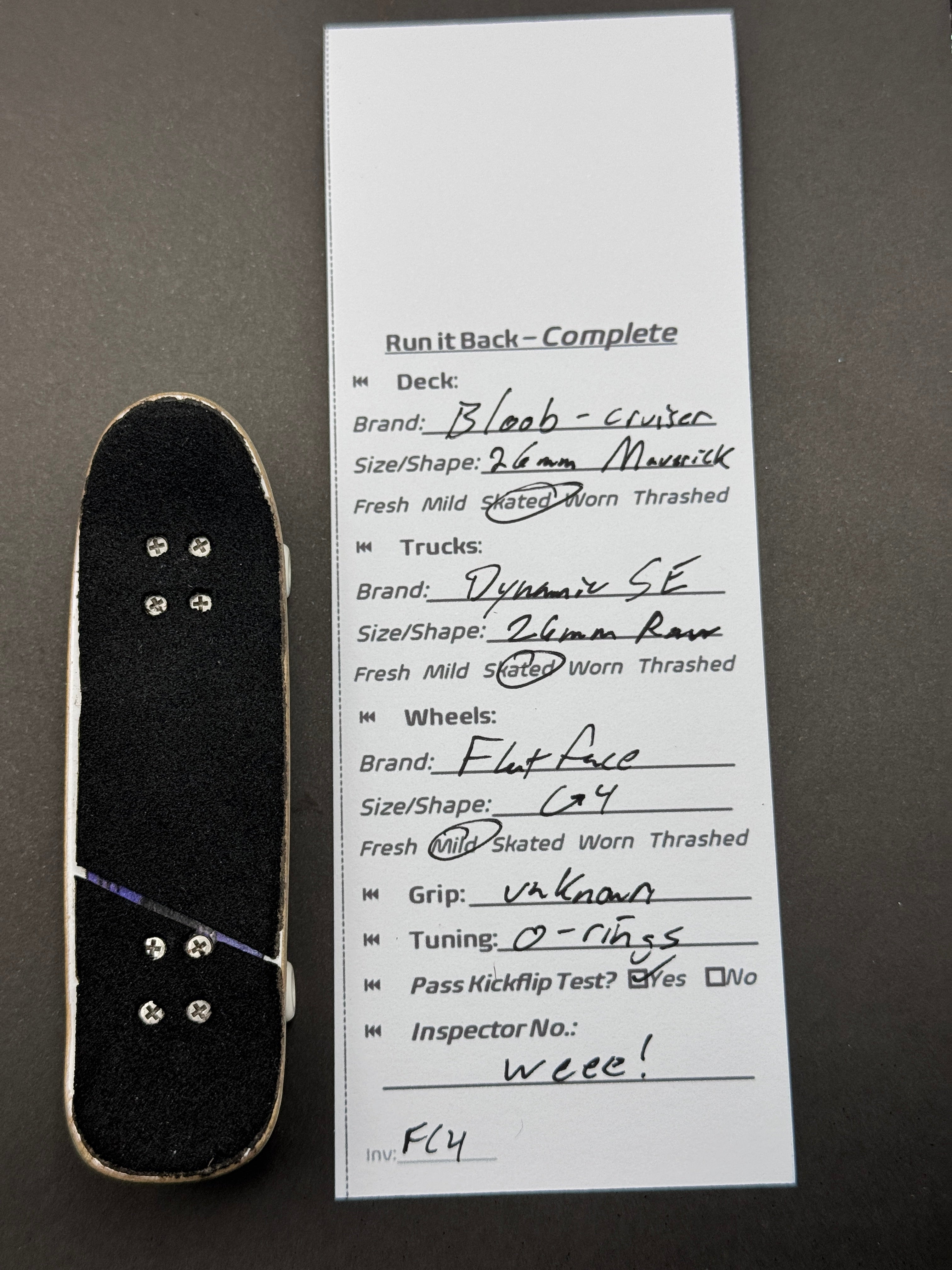 Run it Back Complete: Bloob Cruiser 26mm Maverick, Dynamic SE 26mm, Flat Face G4