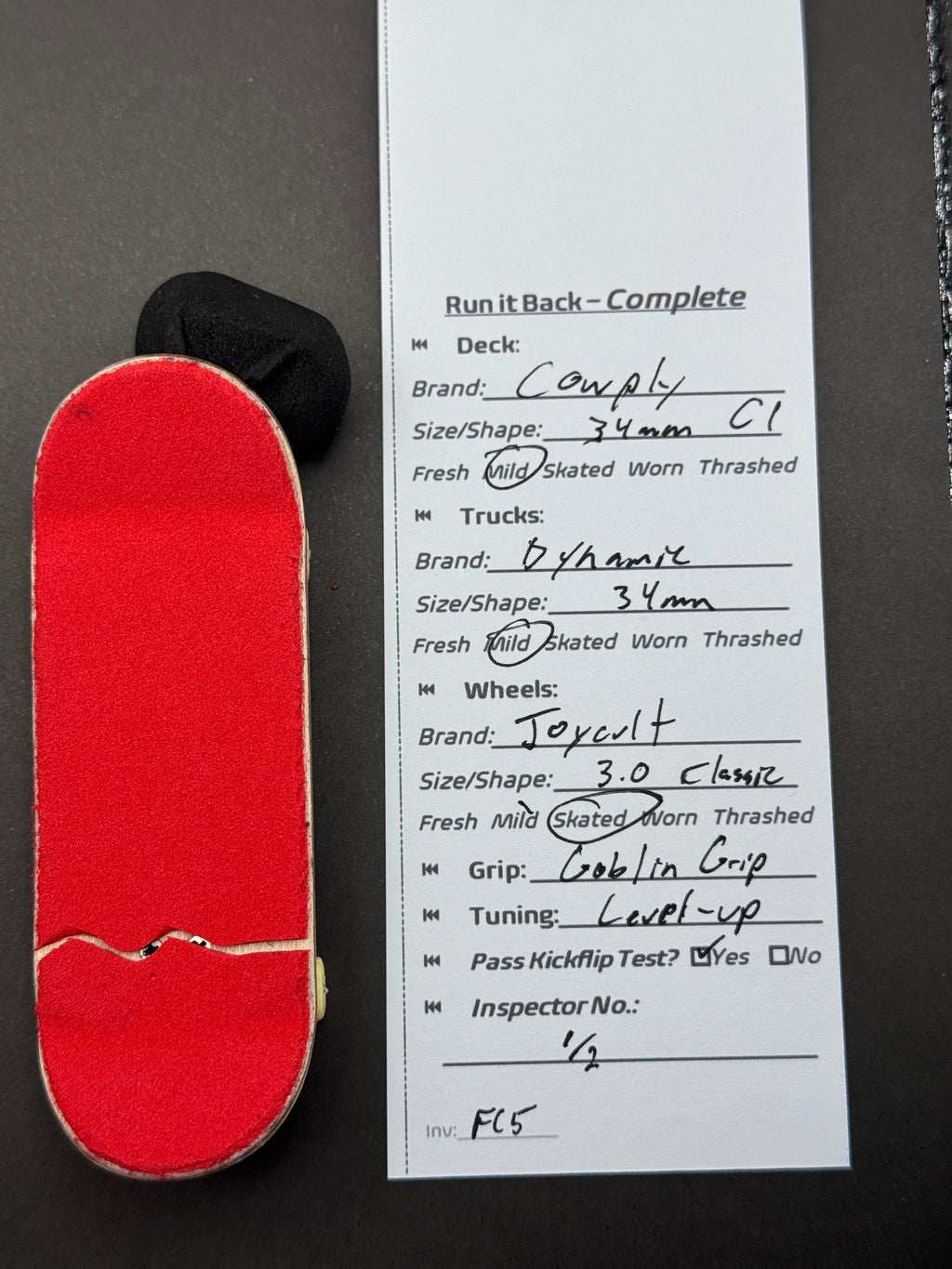 Run it Back Complete: Cowply 34mm C1, Dynamic 34mm w/ Level-Up, Joycult 3.0 Classic