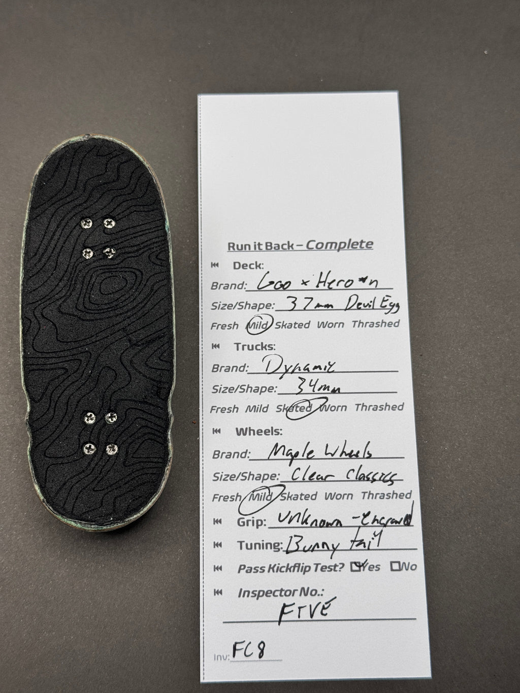 Run it Back Complete: Goo x Hero*n 37mm Devil Egg, Dynamic 34mm, Maple Wheels Clear Classics