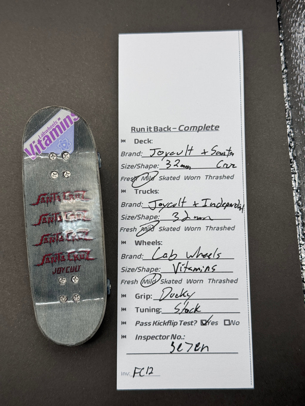 Run it Back Complete: Joycult x Santa Cruz 32mm, Joycult x Independent 32mm, Lab Wheels Vitamins