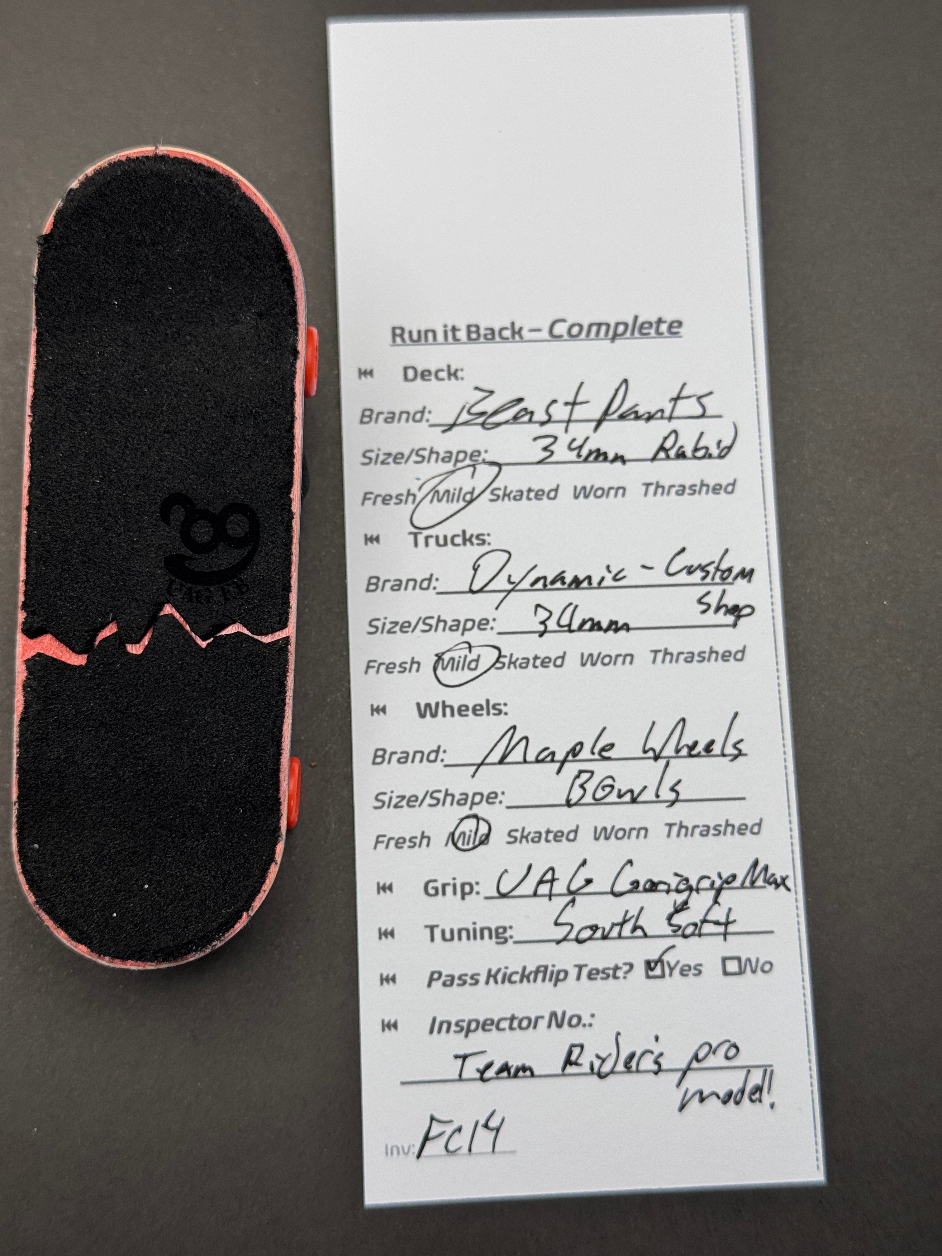 Run it Back Complete: Beastpants 34mm Rabid, Dynamic Custom Shop 34mm w/ Southsoft, Maple Wheels Bowls