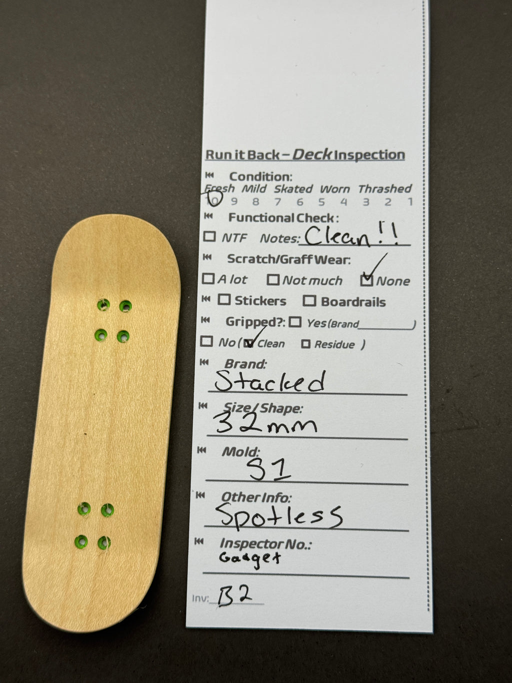 Stacked 32mm S1 - inspection card