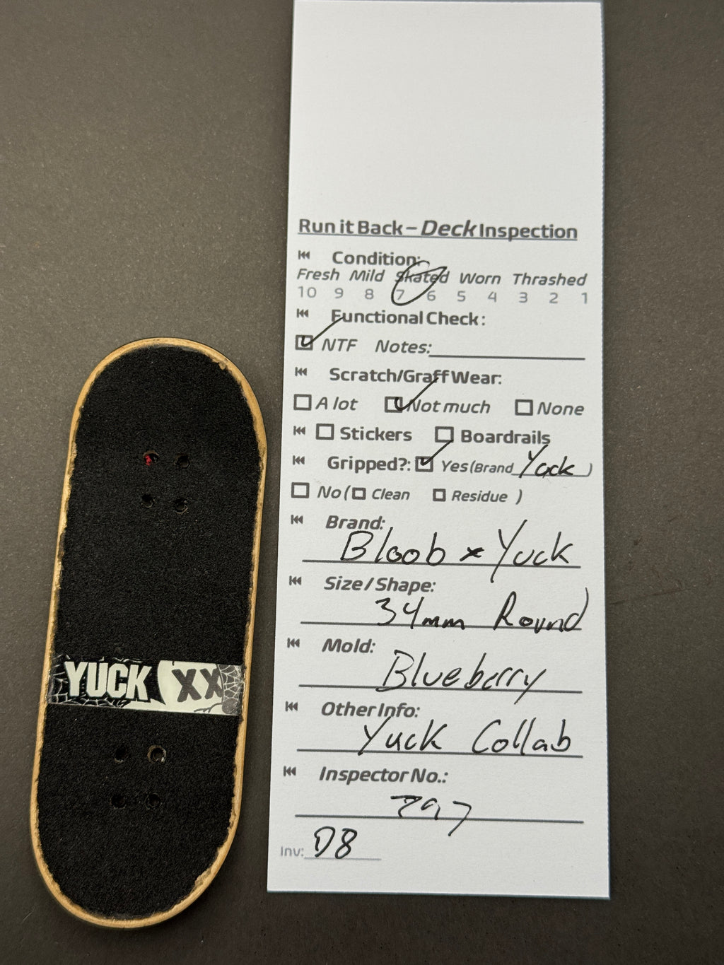 Bloob x Yuck 34mm Round Blueberry - Skated