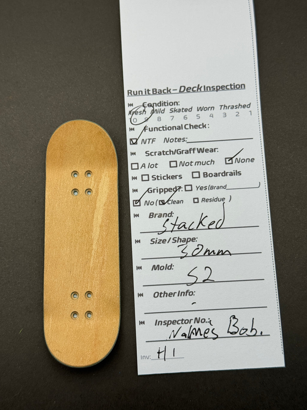 Stacked 32mm S2 - inspection card